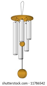 Vector Wind Chime Illustration