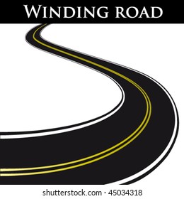 Vector winding road