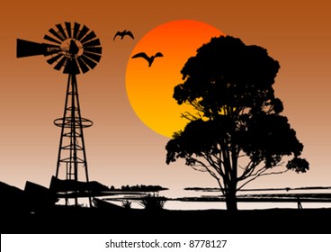 vector windmill