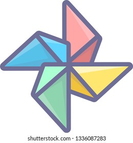 Vector windmill illustration design element