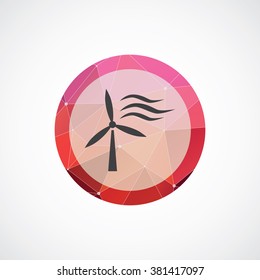 Vector windmill power generator Icon