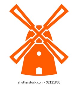 Vector windmill sign.