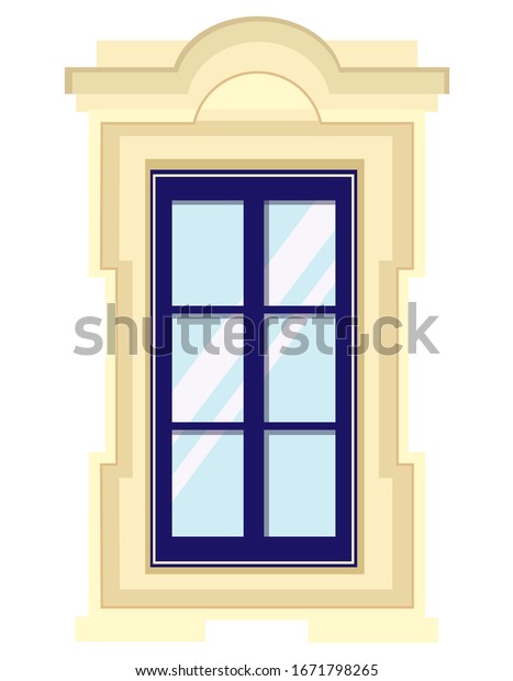 Vector Window Cartoon Style Beautiful Element Stock Vector (Royalty ...