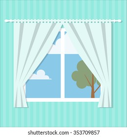 vector window flat style /Vector window/ flat window / window / icon window 