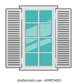 Vector window for interior and exterior design use.