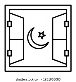 Vectorfenster-Rahmenbild-Design
