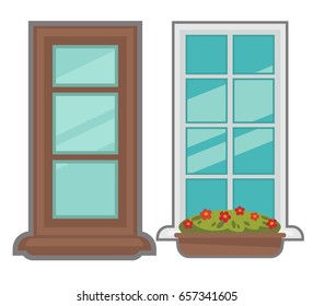 Vector windows collection of various types.