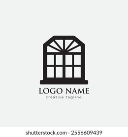 Vector windows for houses. Line icons windows for use in your design. Icon windows different types. Windows for the veranda