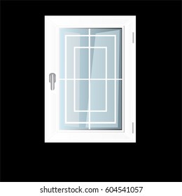 Vector windows plastic illustration isolated design background