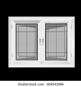 Vector windows plastic illustration isolated design background