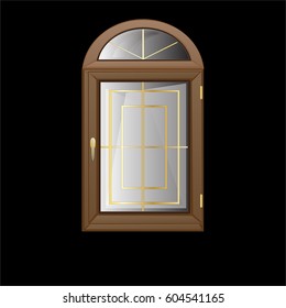 Vector windows plastic illustration isolated design background