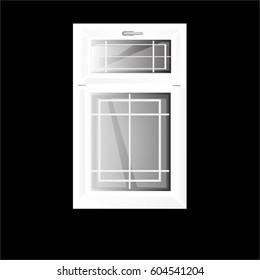 Vector windows plastic illustration isolated design background