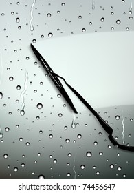 vector windscreen wiper illustration