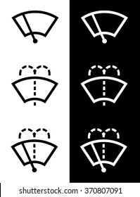 Vector Windshield Wiper Icon Set