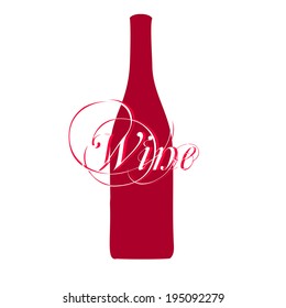 vector wine bottle silhouettes