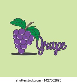 Vector wine icon with a green background. Wine icons in a modern design style