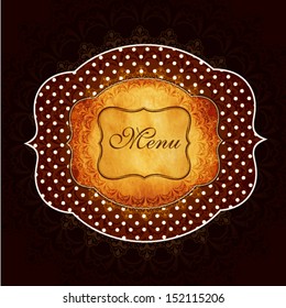 Vector wine label 