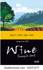 Vector Wine Label