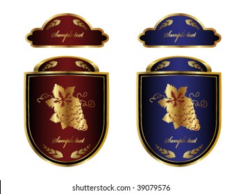 Vector wine label - more labels in my portfolio