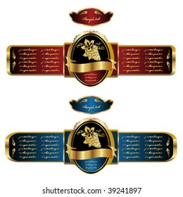 Vector wine label - more labels in my portfolio