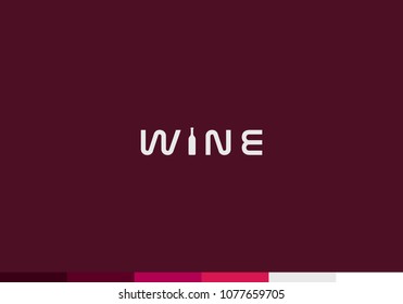vector wine logo