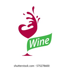 vector wine logo