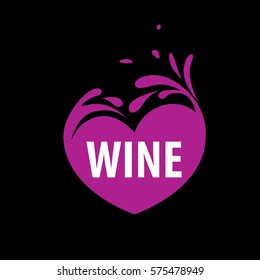 vector wine logo