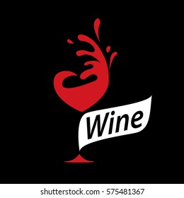 vector wine logo