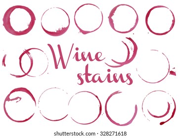 Vector Wine Stains