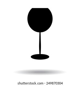 vector wineglass icon