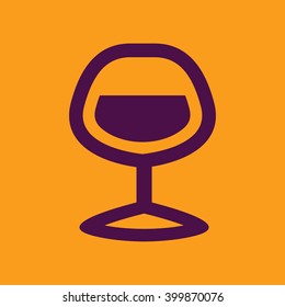 Vector wineglass icon