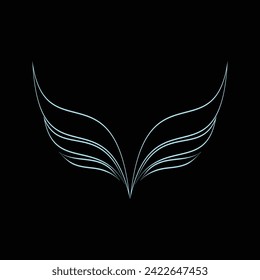Vector wing business logo concept