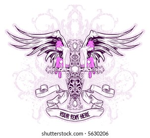 Vector wing emblem