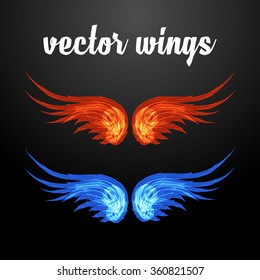 vector wings for characters