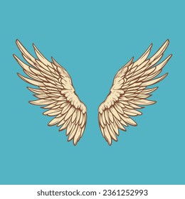 Angel Wings Vector Art & Graphics