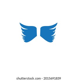 vector wings logo or flat wings minimalist illustration