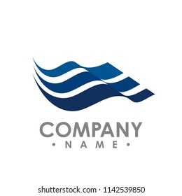 Vector wings logo . Winged logo company and icon wing flying vector design