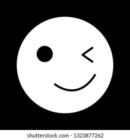  Vector wink Emoji Icon
