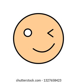  Vector wink Emoji Icon
