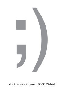 Vector Wink Emoticon