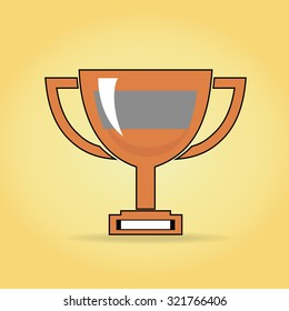 Vector winner cup. Award symbol.