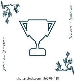 Vector winner cup Icon