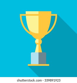 Vector Winner Cup. Trophy Flat Icon