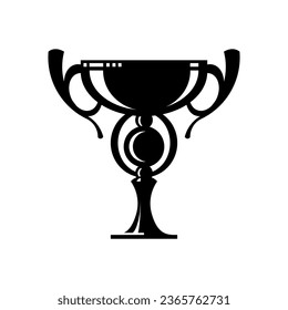 Vector winner cup. Trophy line icon. Symbol or emblem. vector illustration