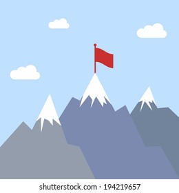 vector winner icon illustration in flat style