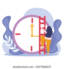 personas ganadoras de vectores iconos planos establecidos con composiciones aisladas de doodle de personas con diseño