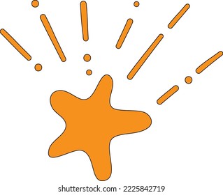 Vector of the winning star