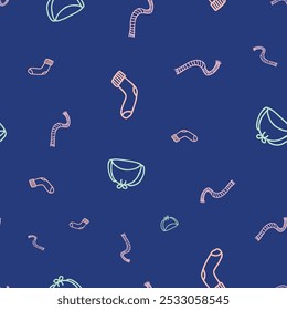 Vector Winter Accessories Seamless Pattern