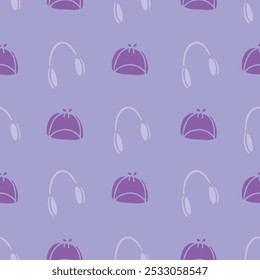 Vector Winter Accessories Seamless Pattern