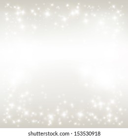 Vector winter background. Christmas backdrop. Starry sky with place for your text